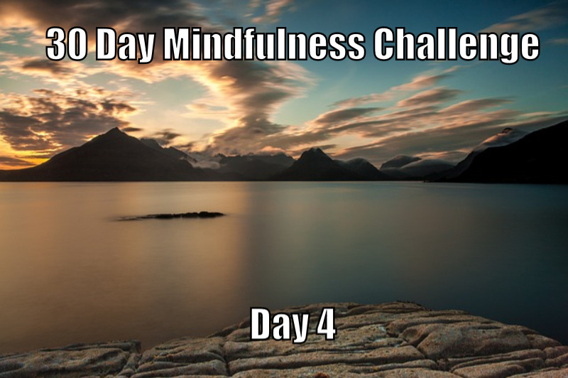 30 Day Mindfulness Challenge Day 4