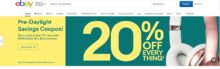 Ebay 20 Percent Off