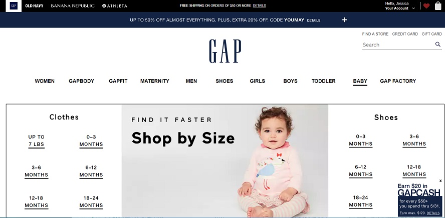 Gap Sale Plus 20 Percent Off