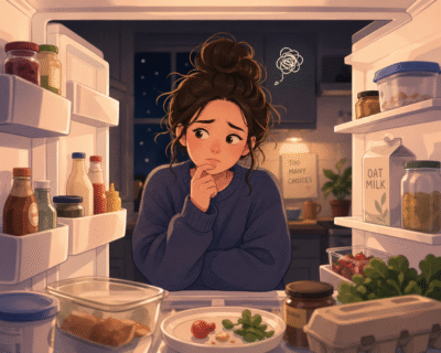 Decision Fatigue - Looking into the refrigerator with no idea what to make.