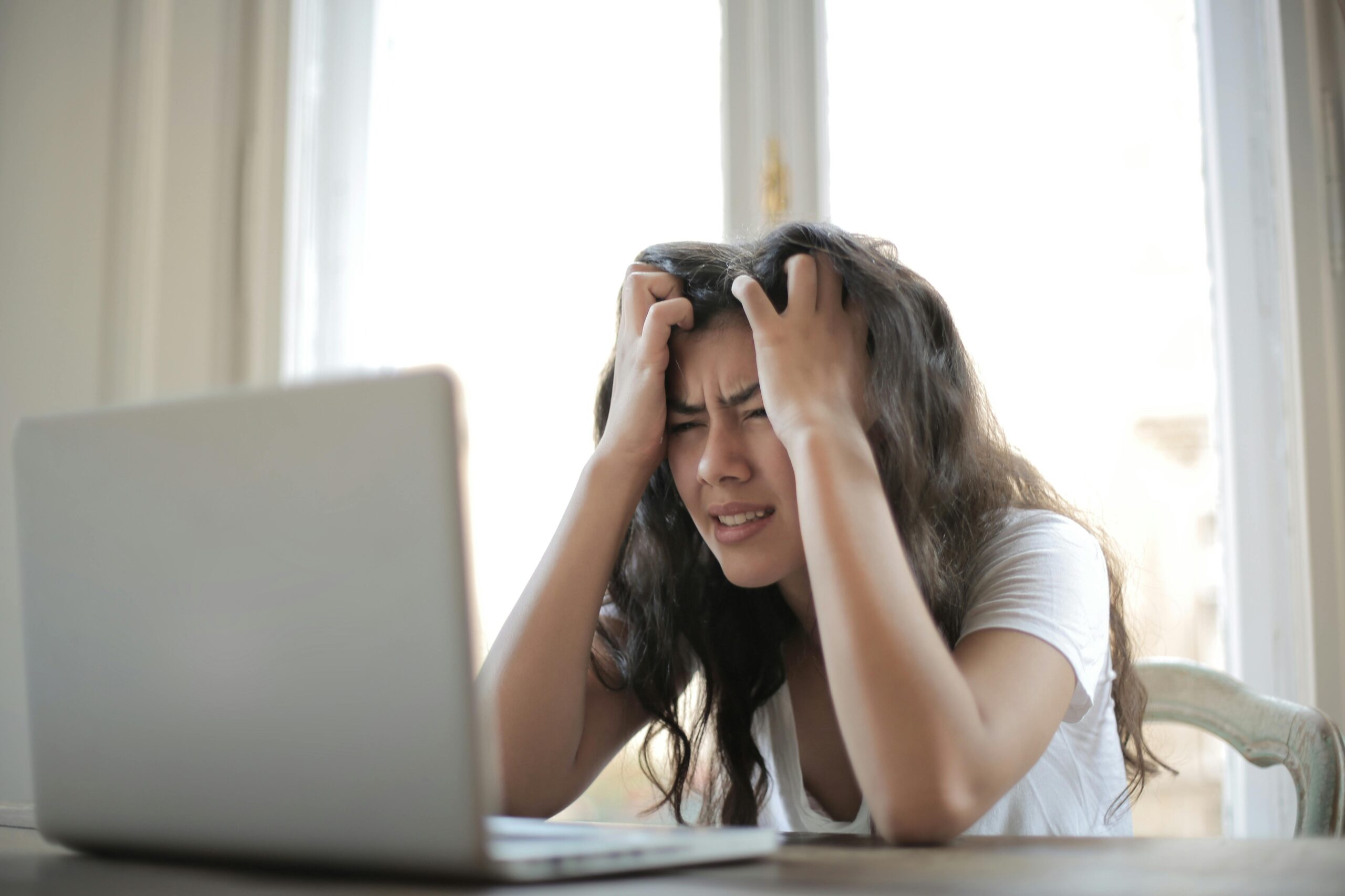 Stressed out woman